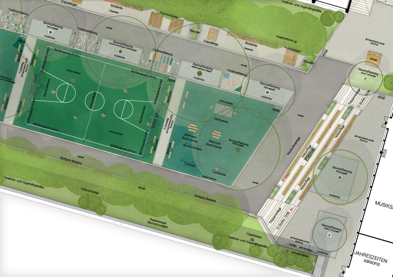 Deutsch-Französisches-Gymnasium - Planausschnitt Sportbereich